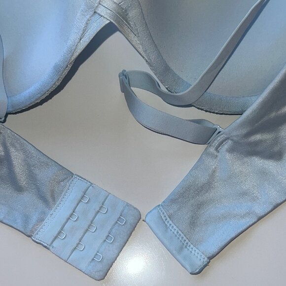 Maidenform Light Blue Lace Underwire Padded Bra Adjustable Straps Size 40C - Picture 8 of 11